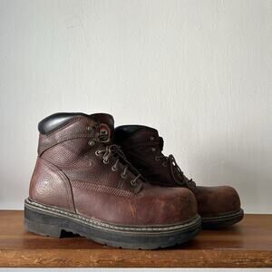 Red Wing Irish Setter 83624 Work Boots Brown Leather Steel Toe Size 12D USA READ